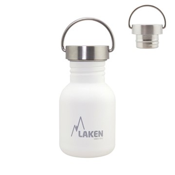 Afbeeldingen van SS Basic Bottle 0.35  White steelcap