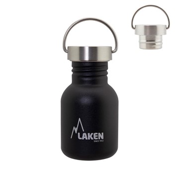 Afbeeldingen van SS Basic Bottle 0.35  Black steelcap