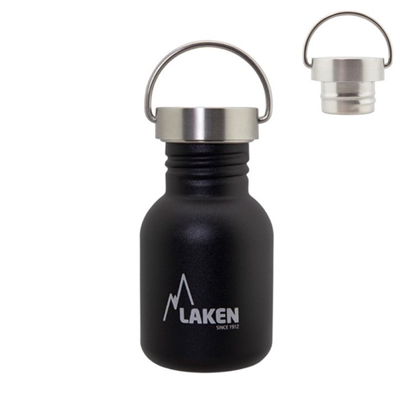 Afbeeldingen van SS Basic Bottle 0.35  Black steelcap