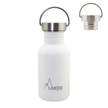 Afbeeldingen van SS Basic Bottle 0.5 White steelcap