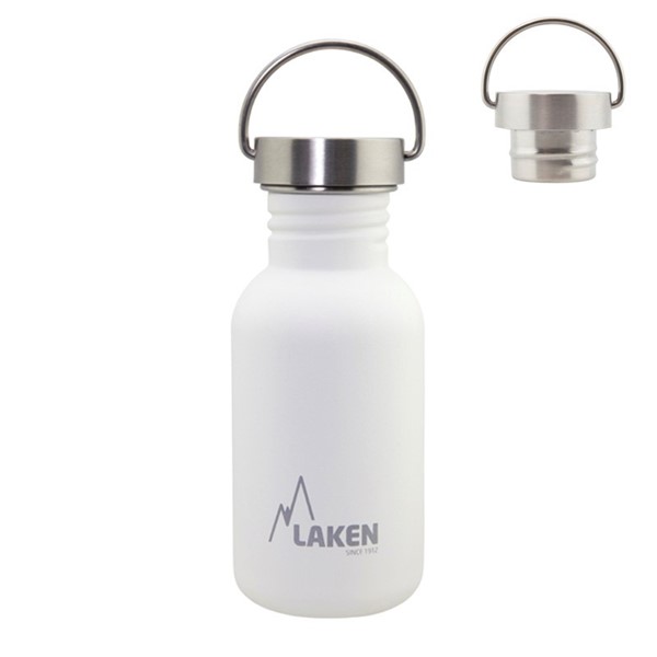Afbeeldingen van SS Basic Bottle 0.5 White steelcap