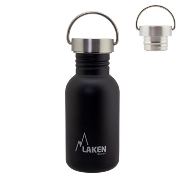Afbeeldingen van SS Basic Bottle 0.5 Black steelcap