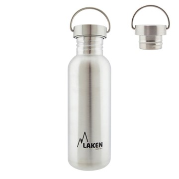 Afbeeldingen van SS Basic Bottle 0.75 Silver steelcap