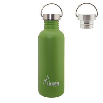 Afbeeldingen van SS Basic Bottle 1.0 Green steelcap