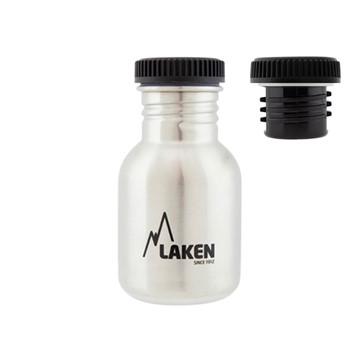 Afbeeldingen van SS Basic Bottle 0.35 Silver screwcap