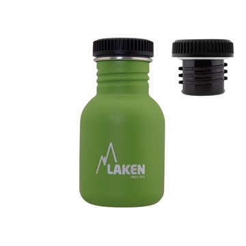 Afbeeldingen van SS Basic Bottle 0.35 Green screwcap