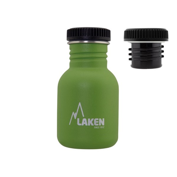 Afbeeldingen van SS Basic Bottle 0.35 Green screwcap
