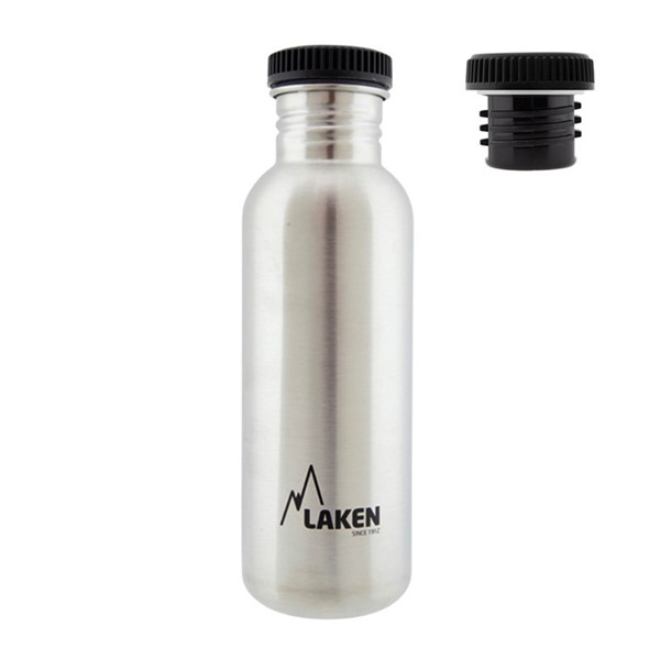 Afbeeldingen van SS Basic Bottle 0.75 Silver screwcap