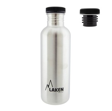 Afbeeldingen van SS Basic Bottle 1,0 Silver screwcap