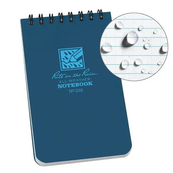 Afbeeldingen van Top spiraal notebook 7½ x 12½ cm blauw