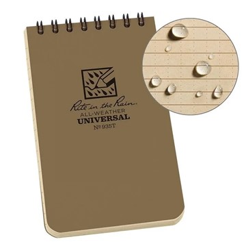 Afbeeldingen van Top spiraal notebook 7½ x 12½ cm tan