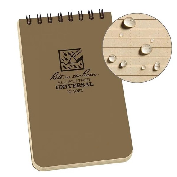Afbeeldingen van Top spiraal notebook 7½ x 12½ cm tan