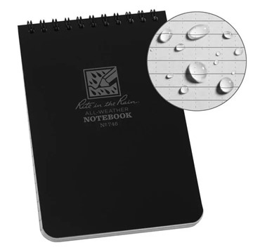 Afbeeldingen van Top spiraal notebook 10x15 cm zwart
