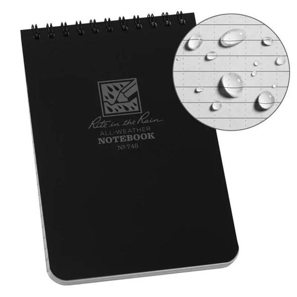 Afbeeldingen van Top spiraal notebook 10x15 cm zwart