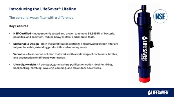 Afbeeldingen van Lifesaver Lifeline Straw filter